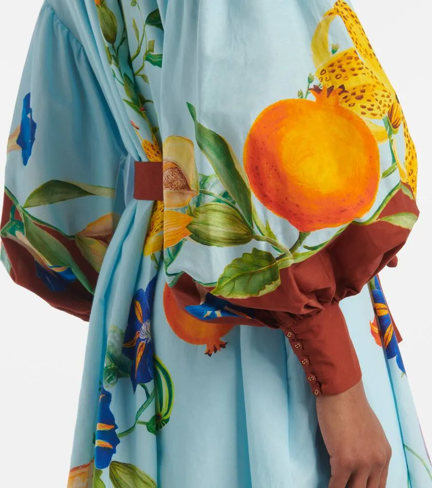 Al√É¬©mais Dahlia cotton and silk shirt dress