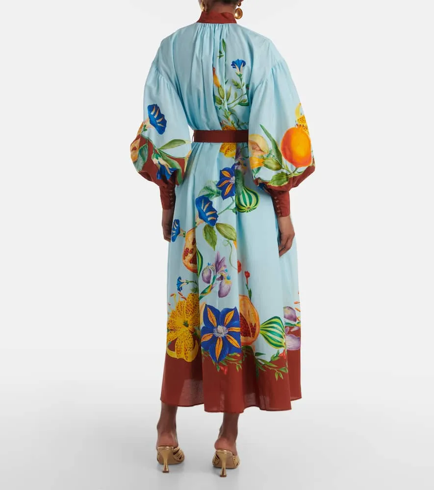 Al√É¬©mais Dahlia cotton and silk shirt dress
