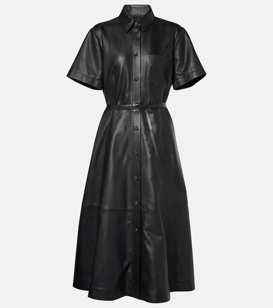 Altuzarra Kiera leather shirt dress