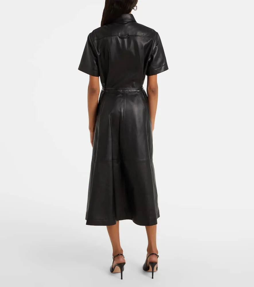 Altuzarra Kiera leather shirt dress