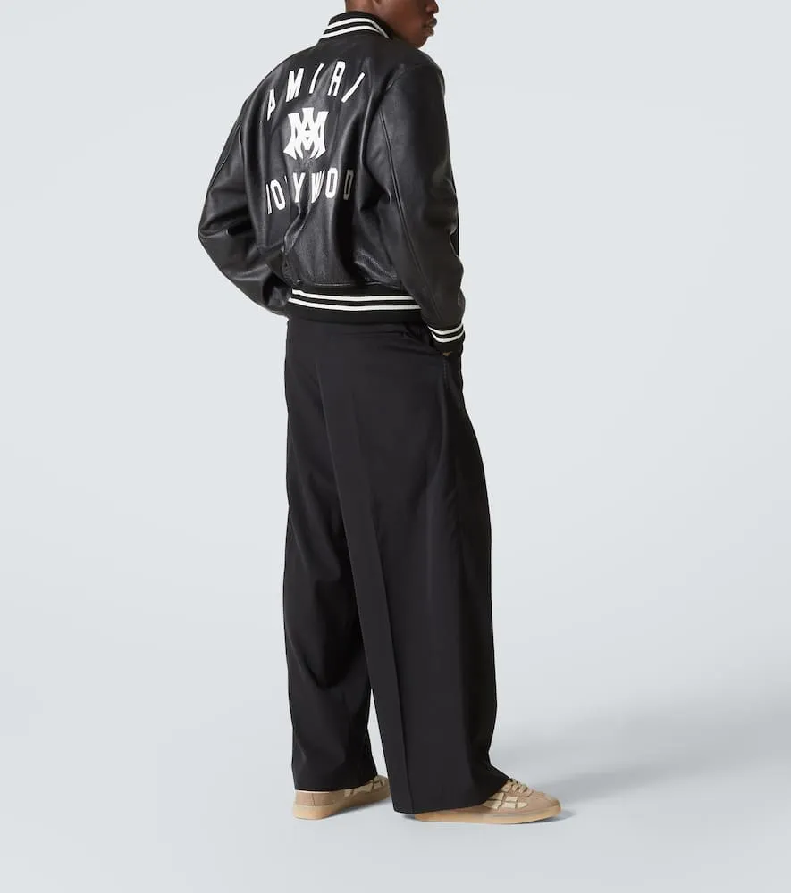 Amiri MA Hollywood leather bomber jacket