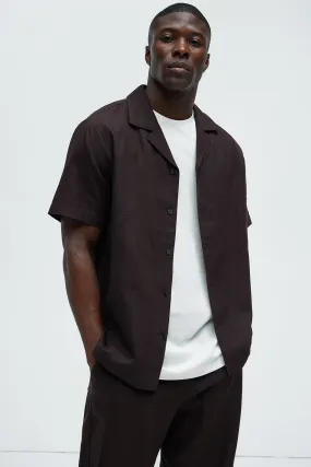 Bahamas Linen Shirt - Brown