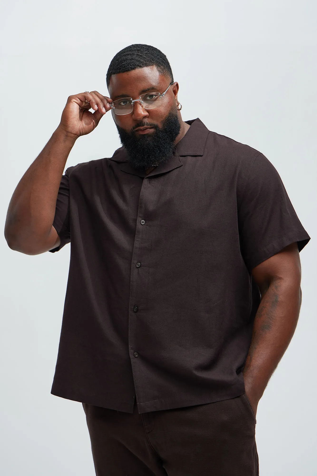 Bahamas Linen Shirt - Brown