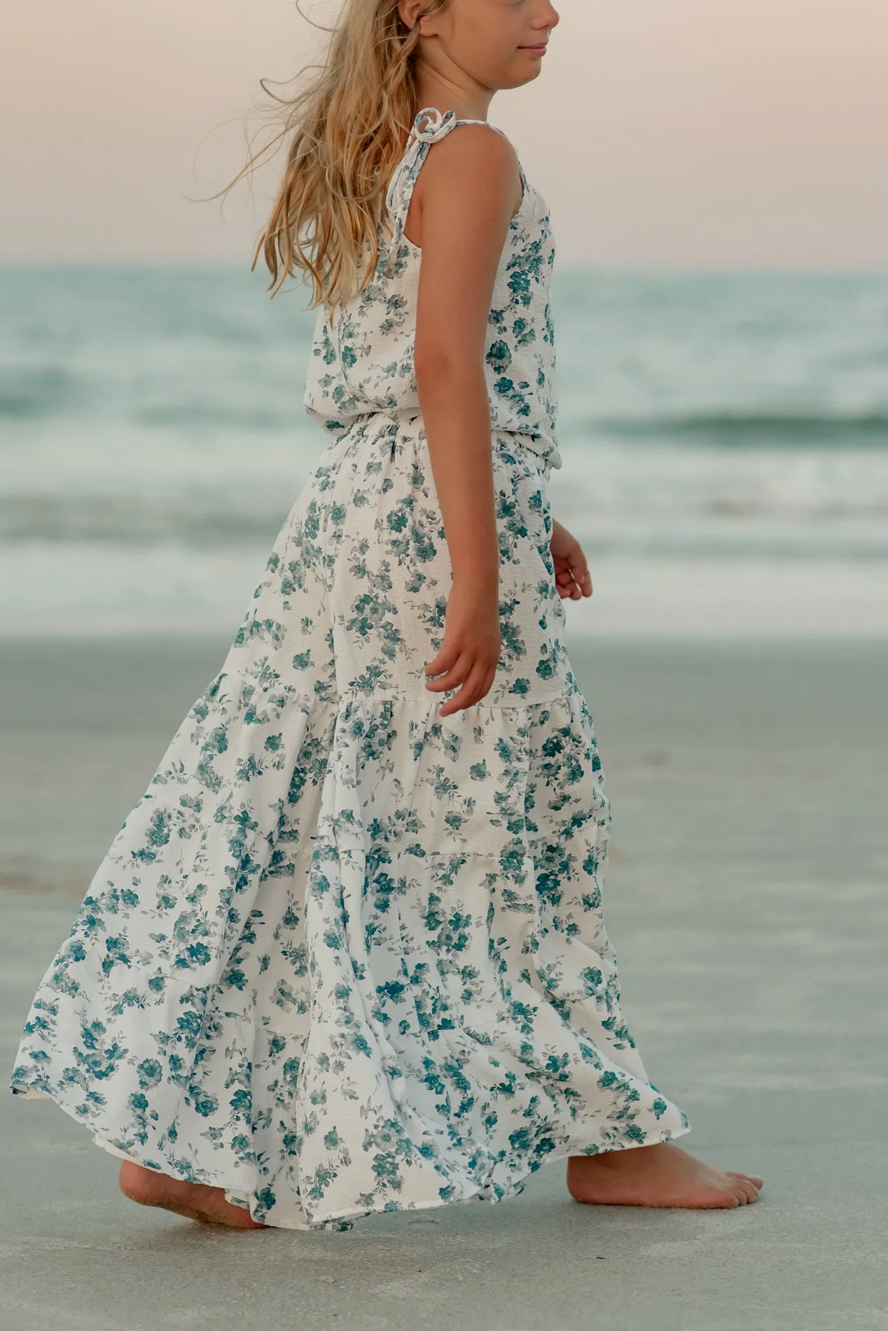 Bella Maxi Pants (sapphire floral) FINAL SALE