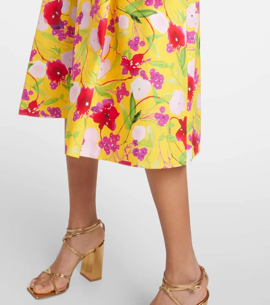 Carolina Herrera Floral cotton shirt dress