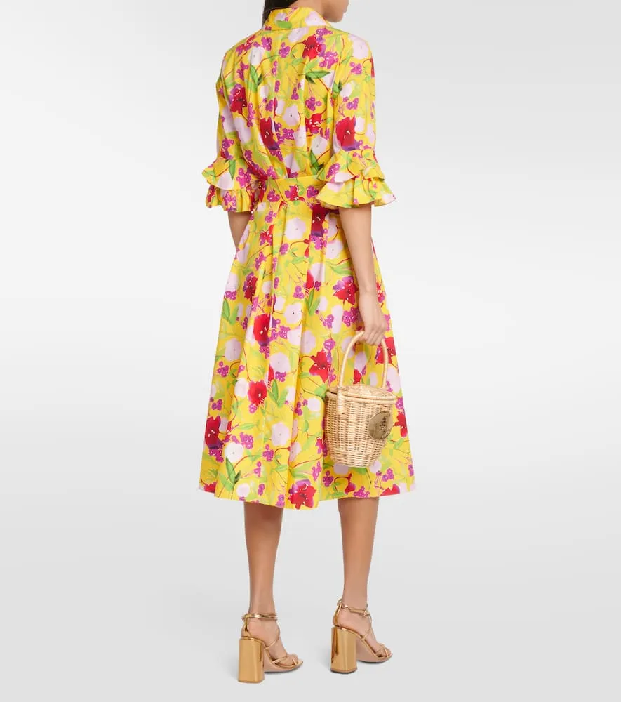 Carolina Herrera Floral cotton shirt dress