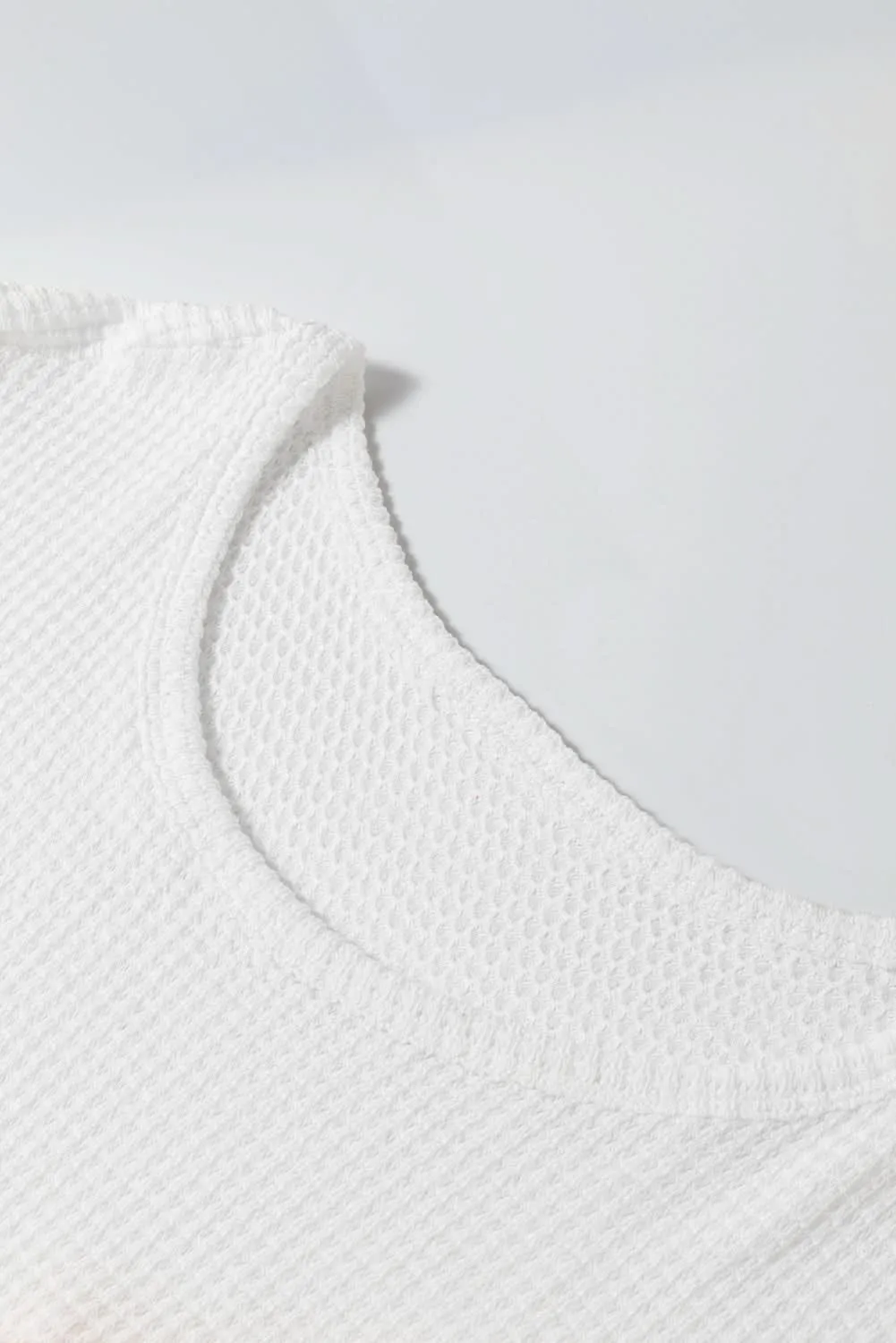 Chic white colorblock plus size tee