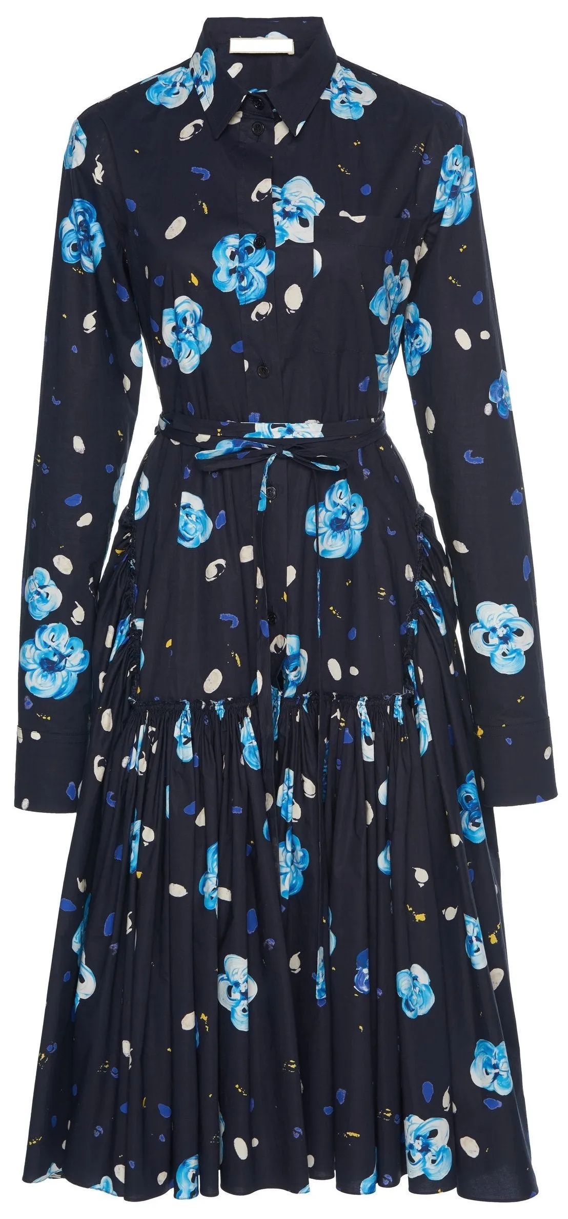 Floral Printed Shirt-Dress