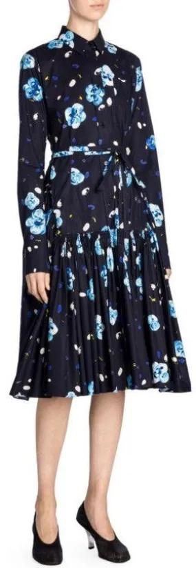 Floral Printed Shirt-Dress