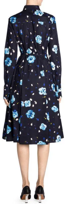 Floral Printed Shirt-Dress