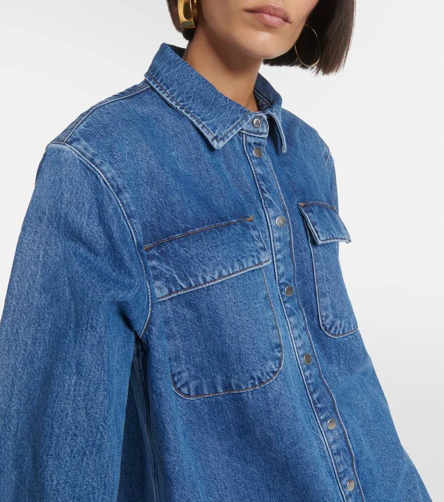 Frame Cotton denim shirt dress