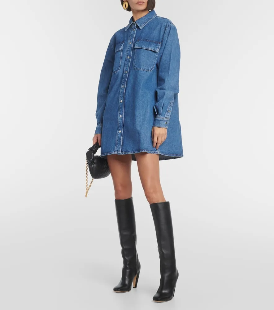 Frame Cotton denim shirt dress