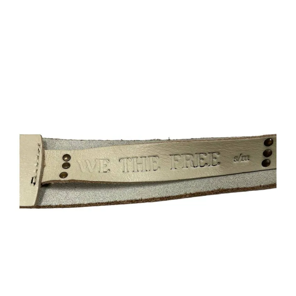 Free People Leather Boho Belt Size S/M New