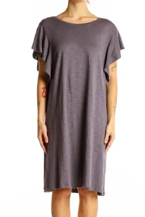 Gray Modal and Pima Cotton T-Shirt Dress