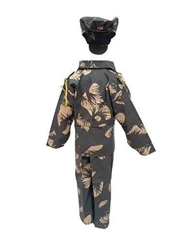 KFD Unisex Kids Military Fancy Dress (Kfd86.2_Green_5-6 Years)