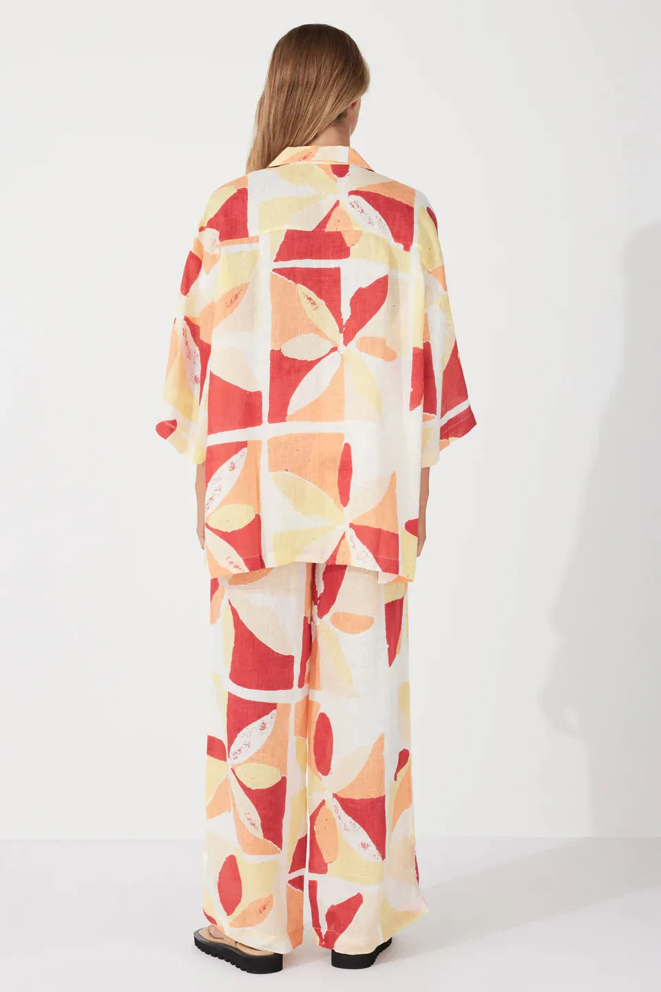 LINEN PANT | SUNSET TILE