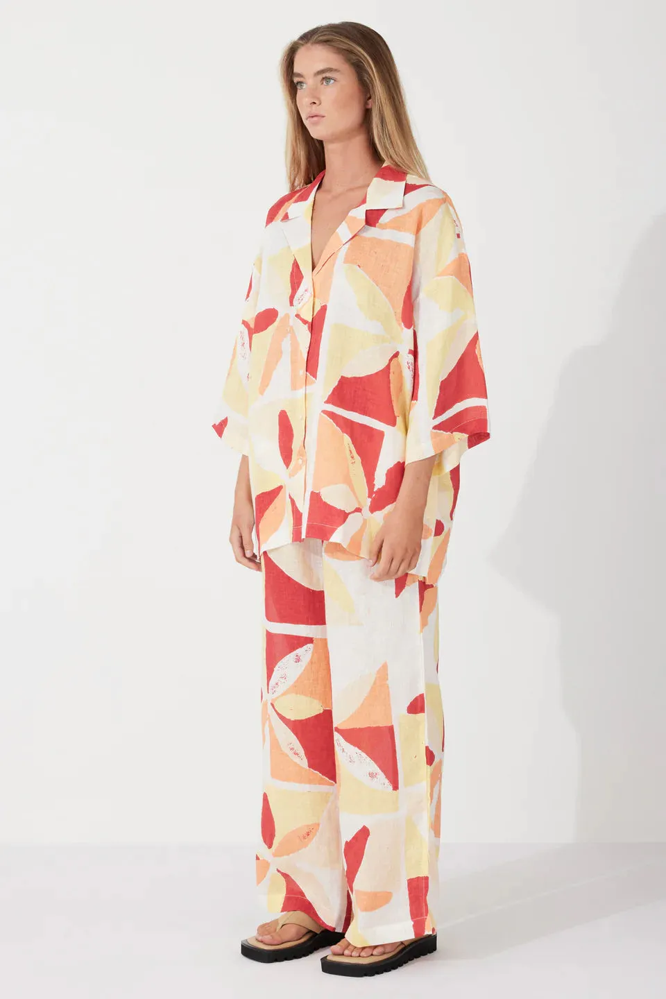 LINEN PANT | SUNSET TILE