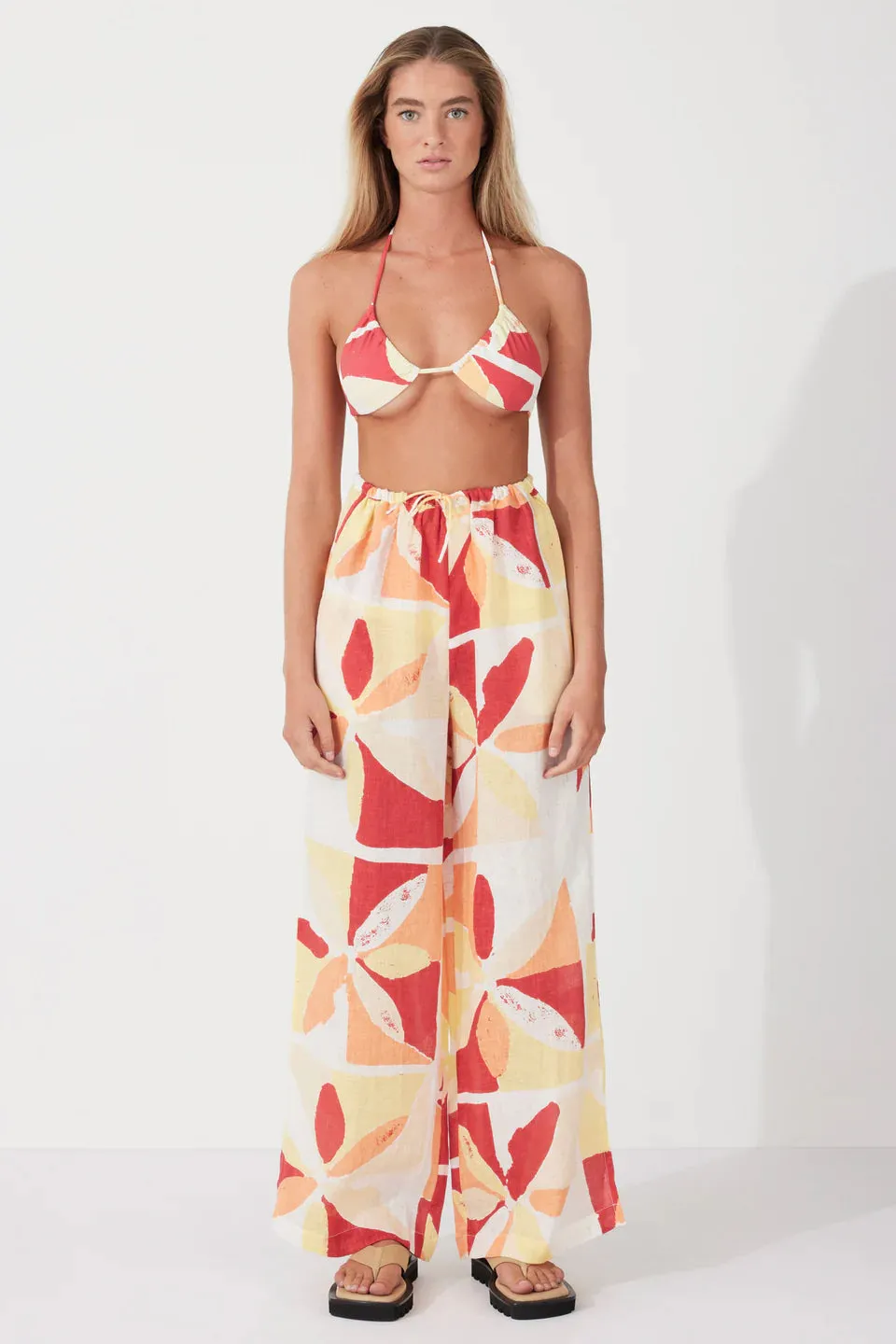 LINEN PANT | SUNSET TILE