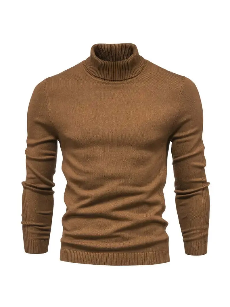 Men's Casual Turtleneck Pullover Sweater