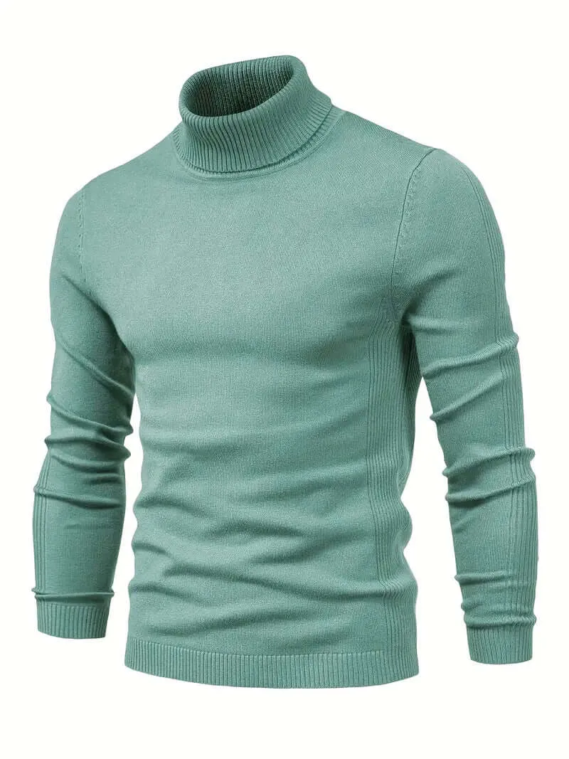 Men's Casual Turtleneck Pullover Sweater