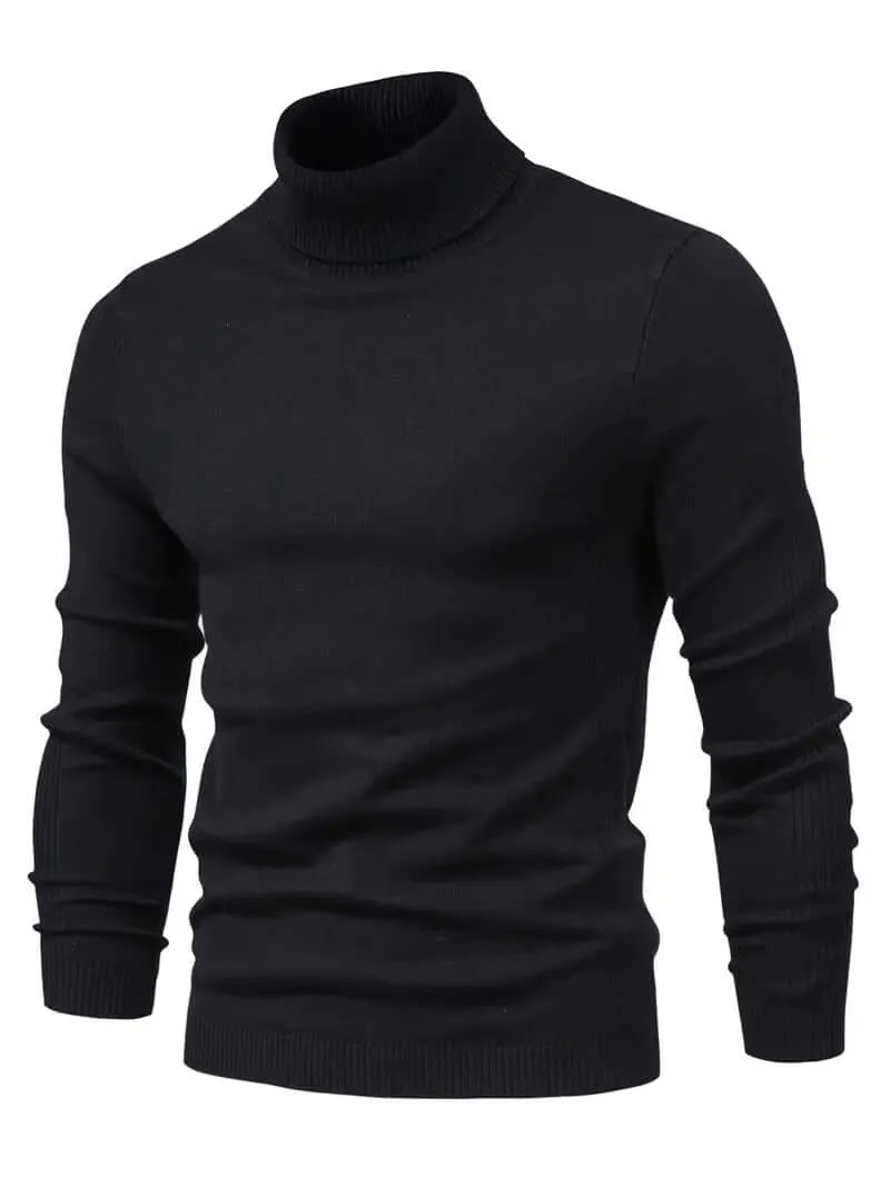 Men's Casual Turtleneck Pullover Sweater