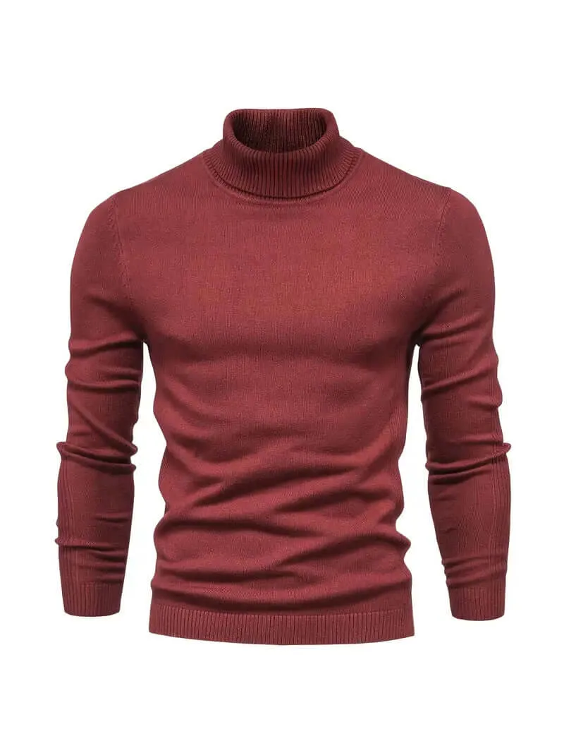 Men's Casual Turtleneck Pullover Sweater