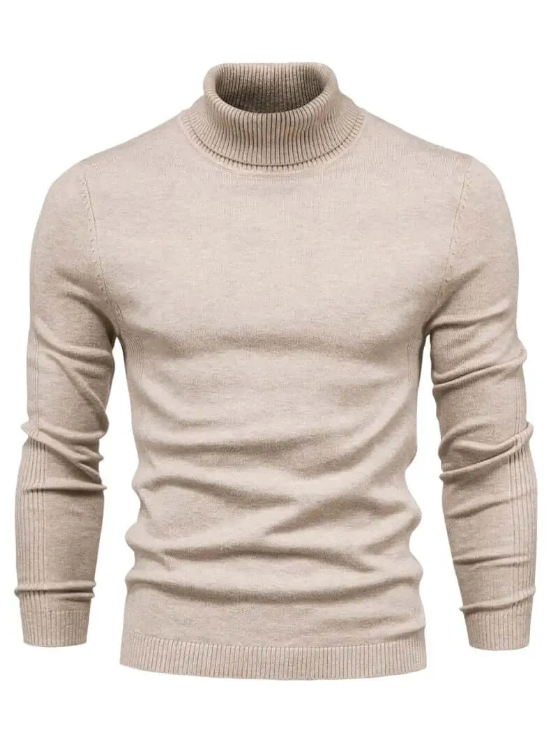 Men's Casual Turtleneck Pullover Sweater