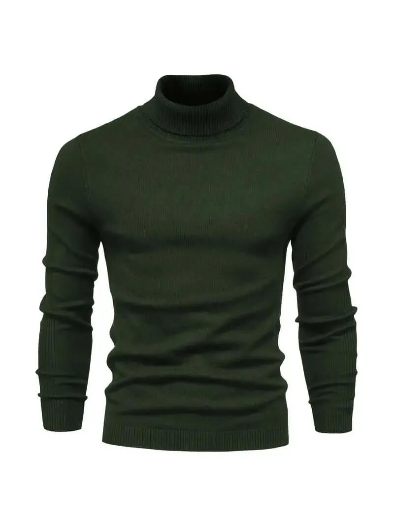 Men's Casual Turtleneck Pullover Sweater