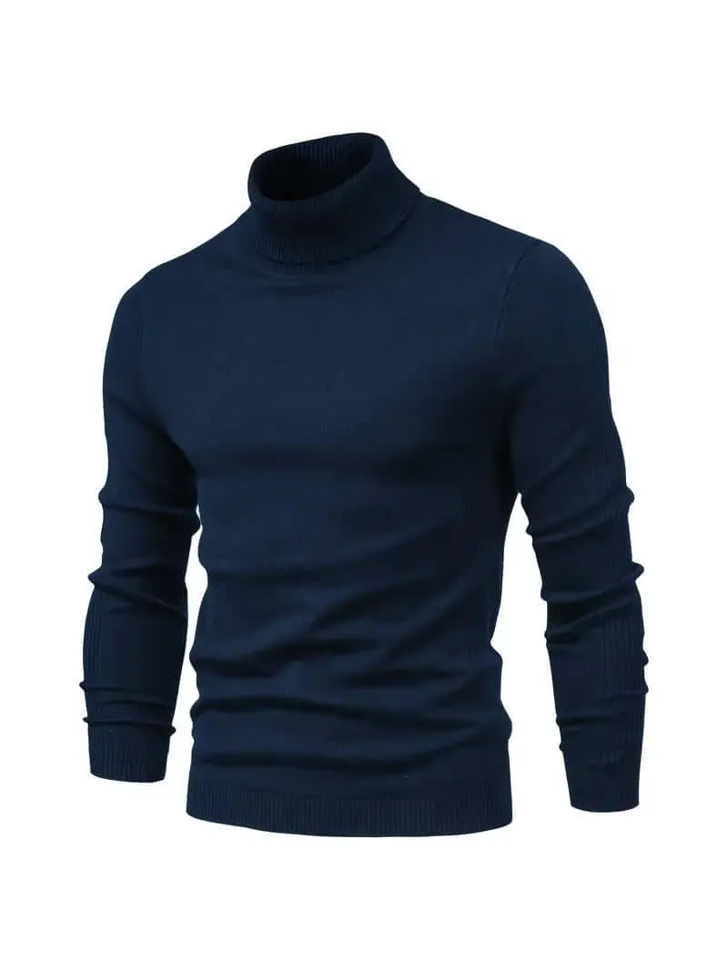 Men's Casual Turtleneck Pullover Sweater