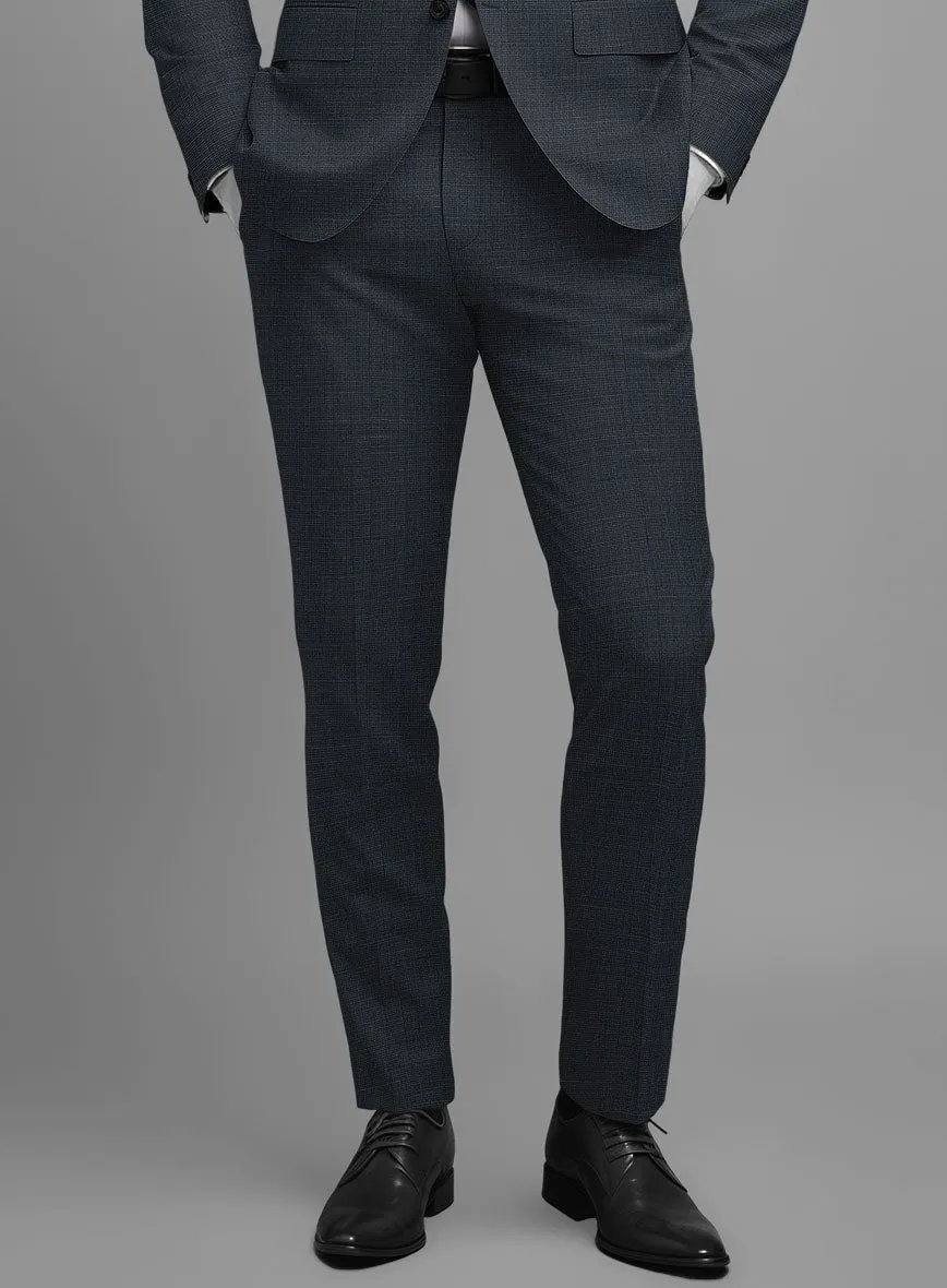 Napolean Ariel Nailhead Dark Blue Wool Pants