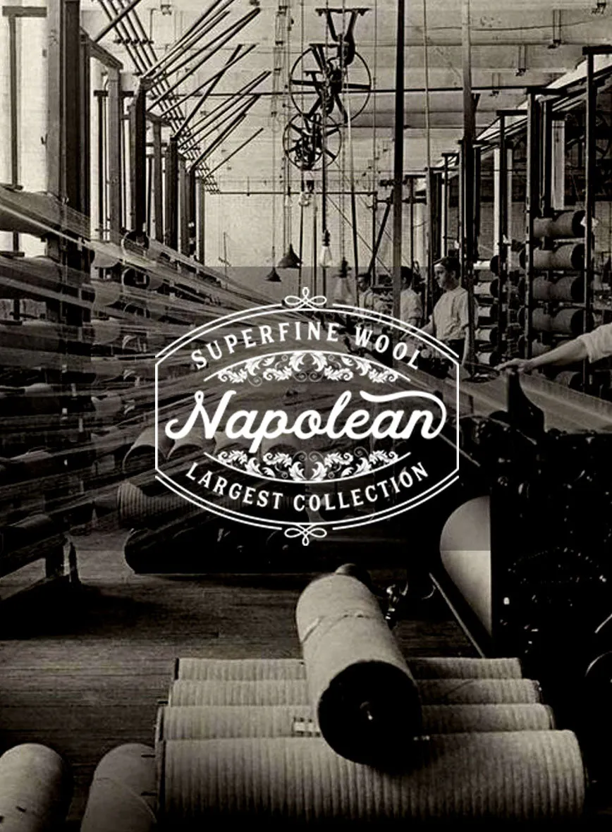 Napolean Ariel Nailhead Dark Blue Wool Pants