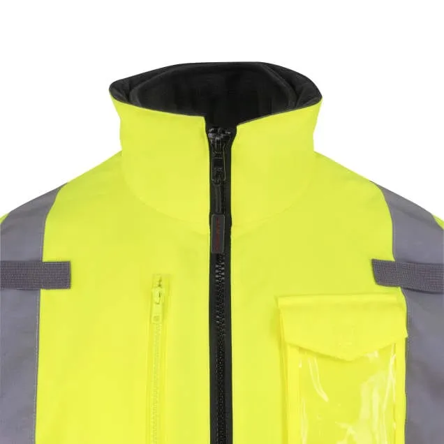 Radians RHG-SJ13G 3-in-1 Class 3 Hi-Vis Bomber Jacket with Inner Heated Vest