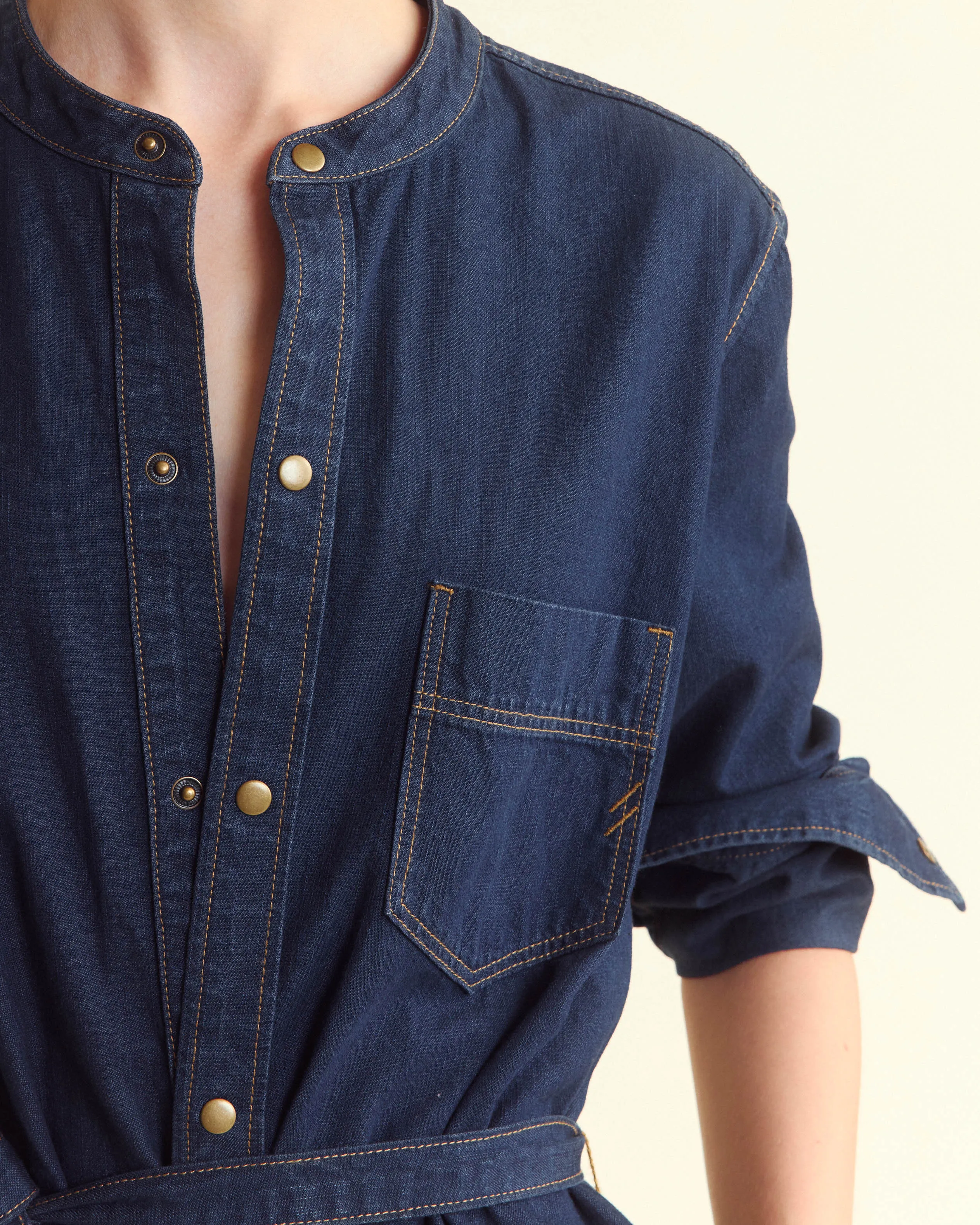Shoals Denim Shirttail Dress